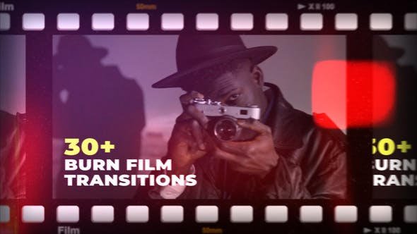 VideoHive - Film Burn Transitions - 48059329