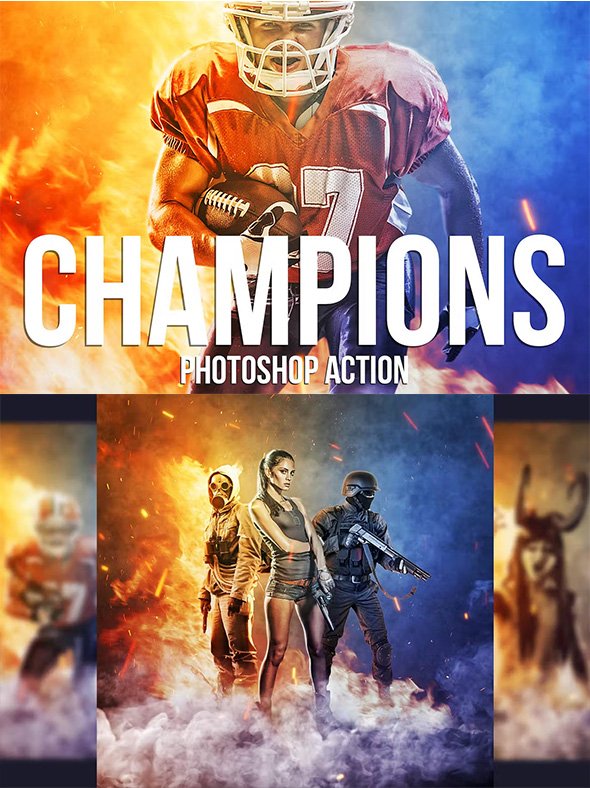 GraphicRiver - Champions Photoshop Action - 22887270