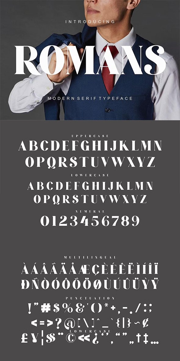 ROMANS Modern Serif Typeface - 8KTXJLQ