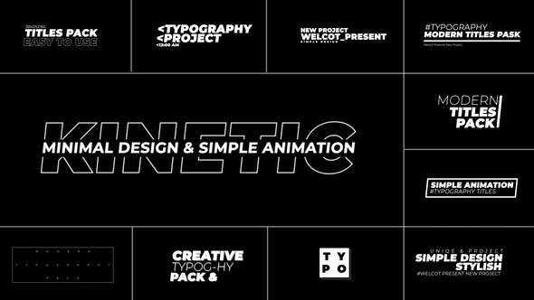 VideoHive - Typography Titles 2.0 | After Effects - 48236183