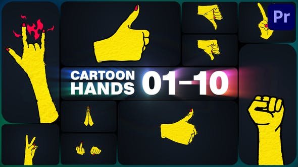 VideoHive - Cartoon Hands for Premiere Pro - 48135049
