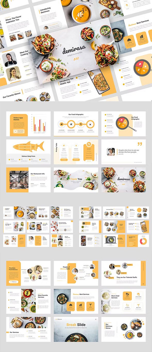 GraphicRiver - Demirasa – Food and Restaurant PowerPoint Template - 28463382