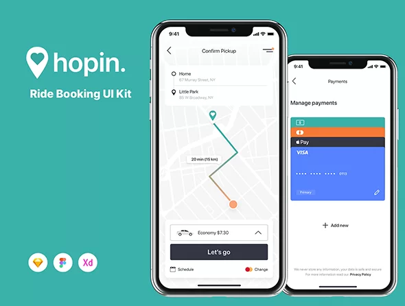Ui8 - Hopin Ride Booking UI Kit