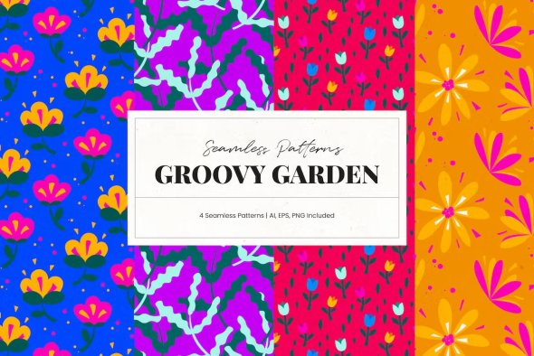 Groovy Garden Patterns - H45A2CJ