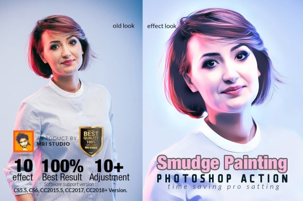 Smudge Painting Photoshop Action - 2565976