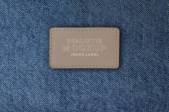 Jeans Label Tag Mockup - ZYXRP8M