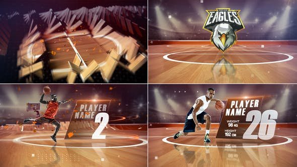 VideoHive - Basketball Players - 48371517
