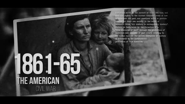 VideoHive - History Timeline Slideshow - Pictures from the Past - 47888658