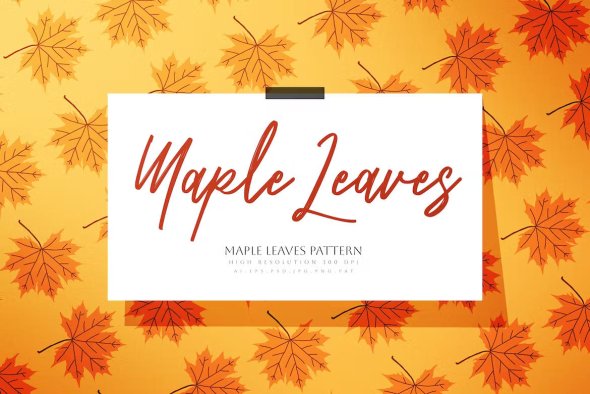 Autumn Maple Leaves Pattern - AC2V2KT
