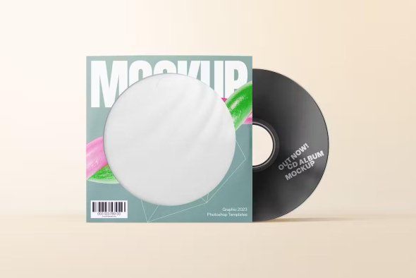 CD Album Cover Mockup - B3NHSWK