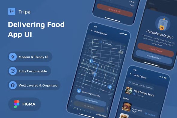 Fudia - Delivering Food Dark Mode App UI - NNXRPUJ