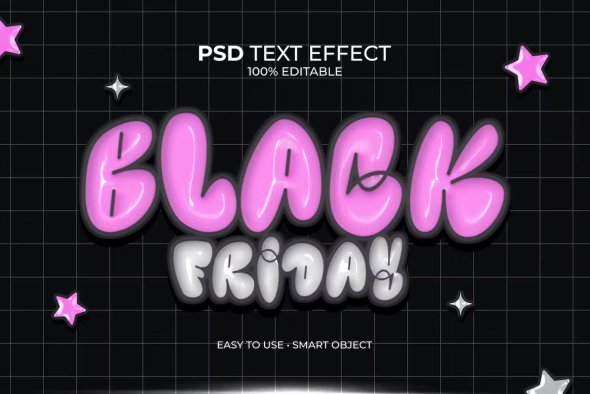 Black Friday Foil Text Effect - VXVKHWR