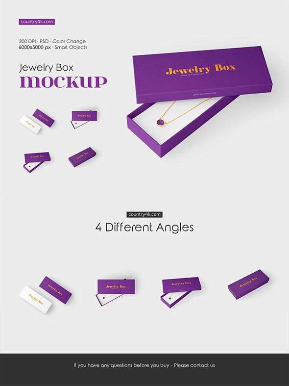 CreativeMarket - Jewelry Box Mockup Set - 42310010