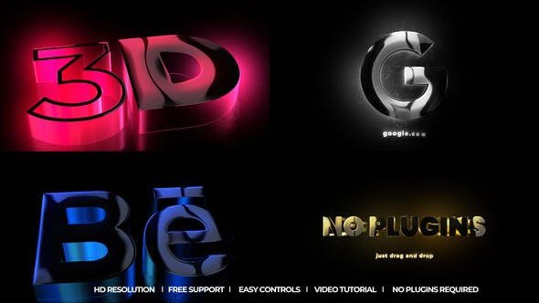 VideoHive - 3D Glowing Reveal - 48596679