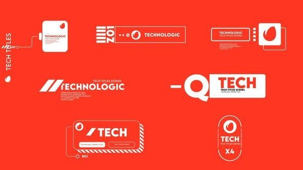 VideoHive - Technological Titles - 47626177