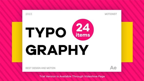 VideoHive - Typography - 48623613