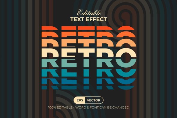 CreativeMarket - Retro Text Effect Style - 50811970