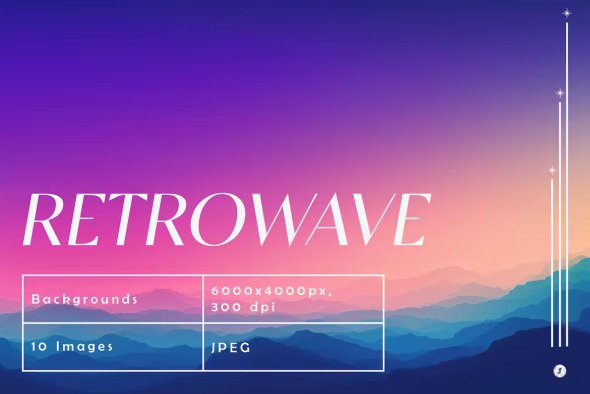 Retrowave Gradient Backgrounds - 2G4D7CX