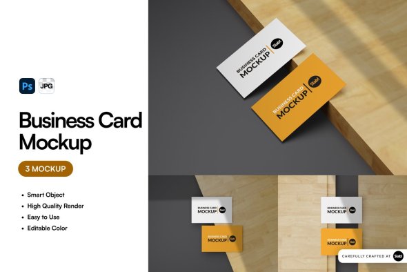 CreativeMarket - Business Card Mockup - 91525449