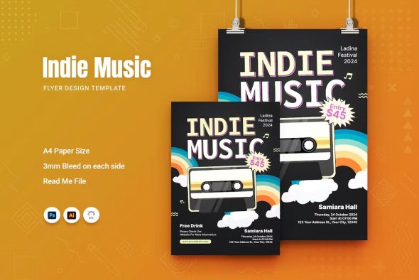 Indie Music Flyer - DVDUCSQ