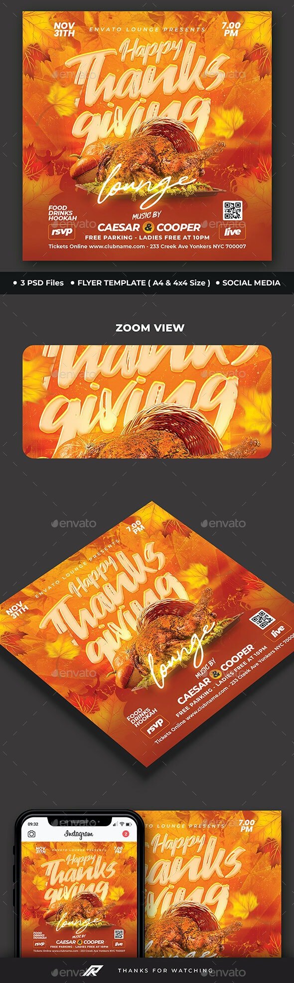 GraphicRiver - Thanksgiving Flyer - 48918312