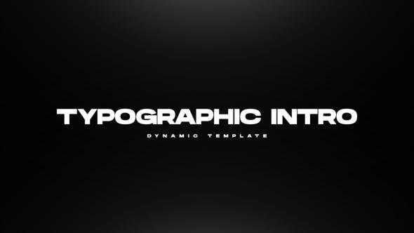 VideoHive - Typography Intro - 49001127