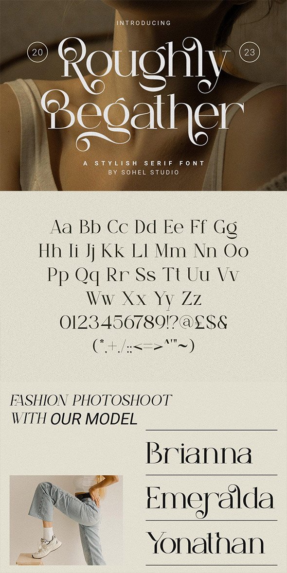 CreativeMarket - Roughly Begather - Elegant Typeface - 91581552