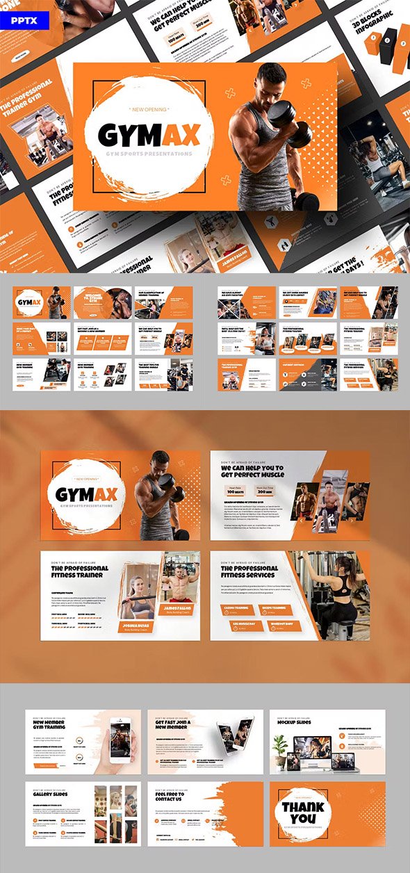 Gym & Fitness PowerPoint Template