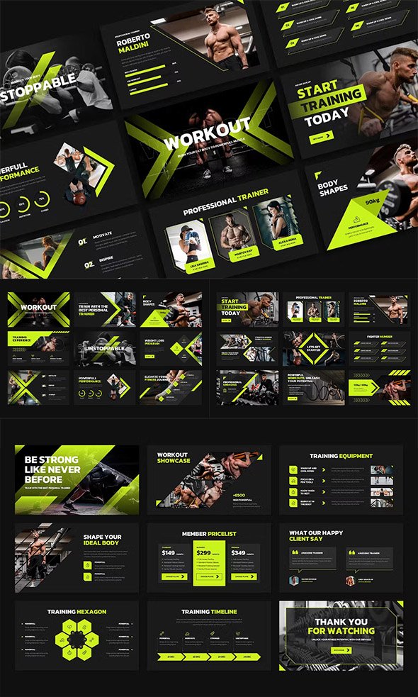 Workout Powerpoint Template