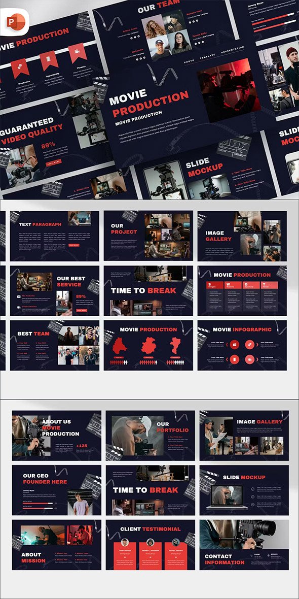Movie Production PowerPoint Template