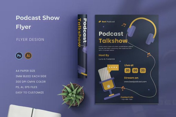 Podcast Show Flyer - Z8EYK29