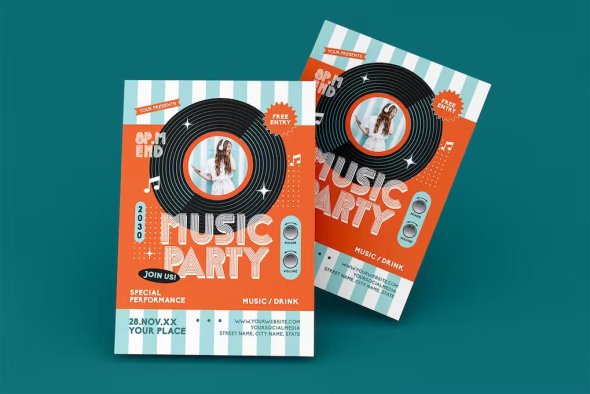 GraphicRiver - Music Night Party Flyer - 49120086