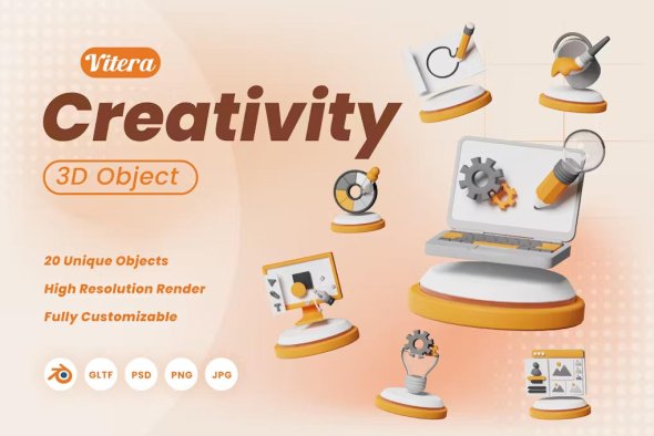Creativity 3D Object