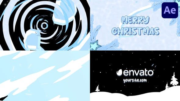 VideoHive - Christmas Night Logo Reveal for After Effects - 49201419