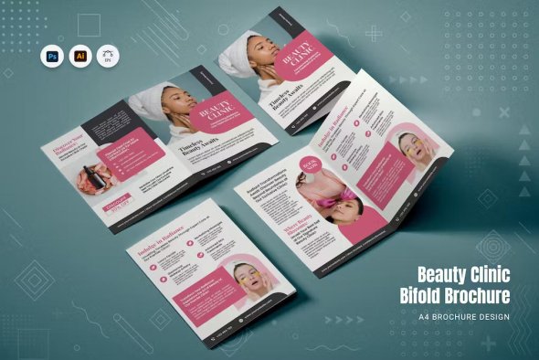 Beauty Clinic Bifold Brochure - 3ZX7M2P