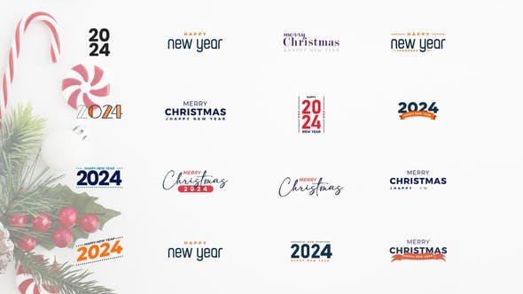 VideoHive - 2024 Merry Christmas | Happy New Year Titles - 49423129