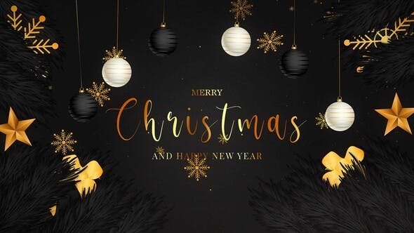 VideoHive - Merry Christmas And Happy New Year Intro 2 MOGRT - 49419595
