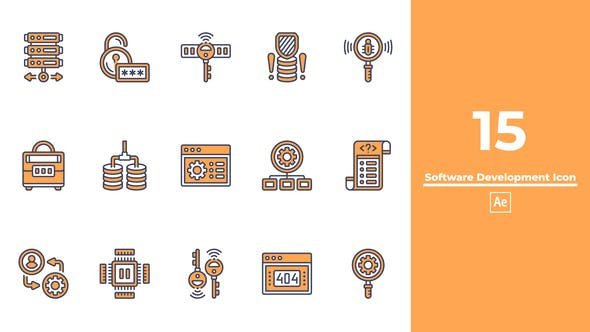 VideoHive - Software Development Icon After Effects - 49411085