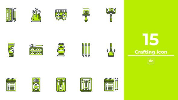 VideoHive - Crafting Icon After Effects - 49397786