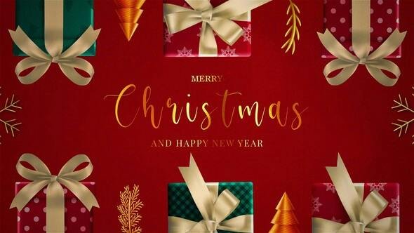 VideoHive - Merry Christmas And Happy New Year Opener MOGRT - 49420481