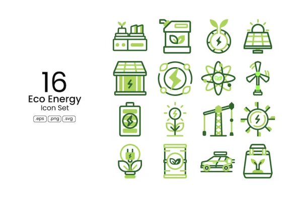Eco Energy Icons - 6L2XYBZ