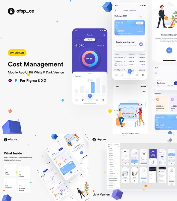 Ui8 - Cost Management Mobile App UI Kit
