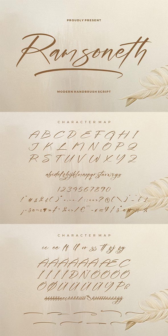Ramsoneth Modern Handbrush Script Font - TBNAMTT