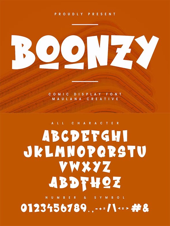 Boonzy Comic Display Font - FWWHVWR