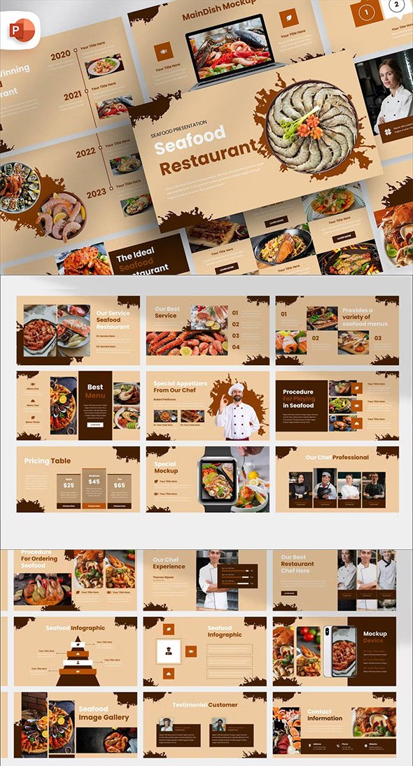 Seafood Restaurant PowerPoint Template