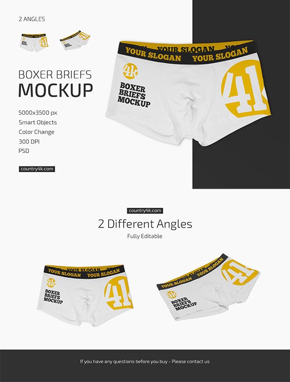 CreativeMarket - Boxer Briefs Mockup Set - 6102104