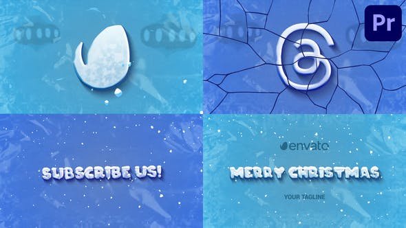 VideoHive - Christmas Ice Logo for Premiere Pro - 49834532