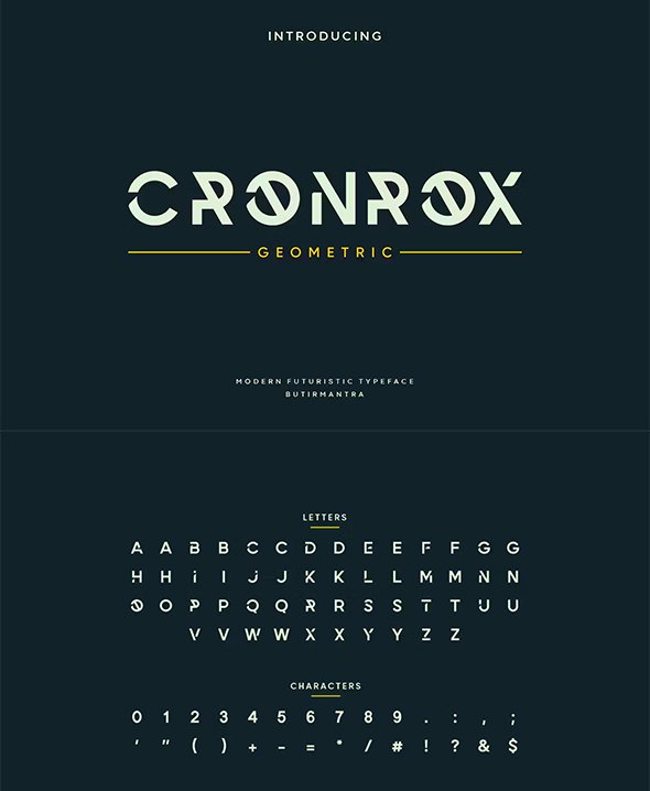 Cronrox - Futuristic Font - 5SFNXUE