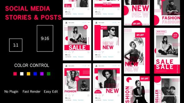 VideoHive - Social Media Stories and Posts - 49214939
