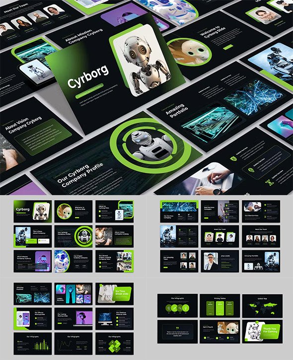 Cyrborg Powerpoint Template